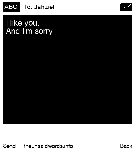 unsent message to Jahziel 