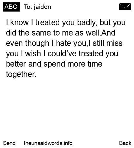 unsent message to jaidon