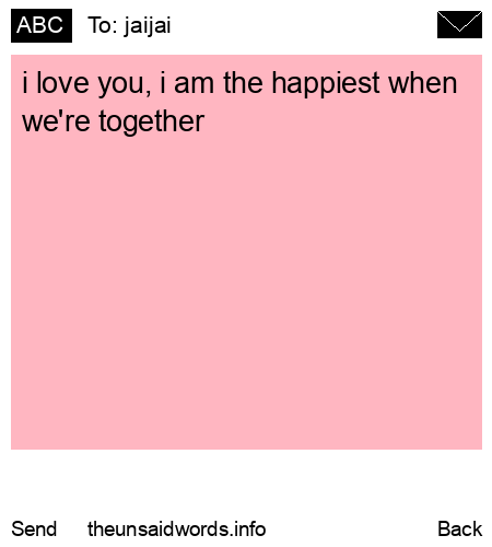 unsent message to jaijai