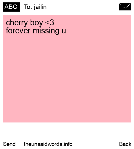 unsent message to jailin 