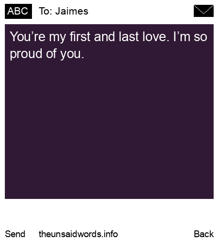 unsent message to Jaimes