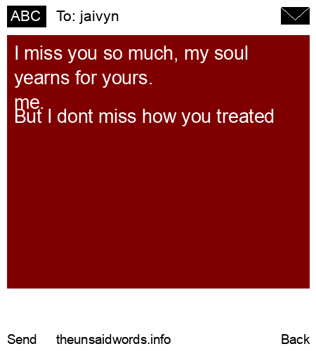 unsent message to jaivyn