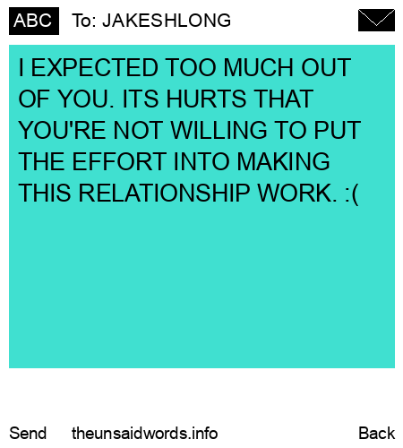 unsent message to JAKESHLONG