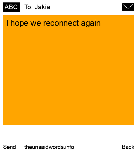 unsent message to Jakia 