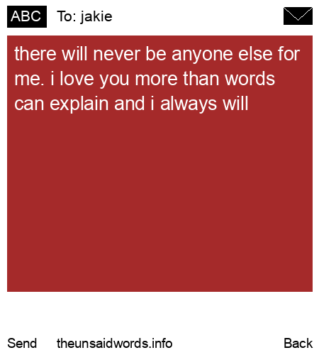 unsent message to jakie