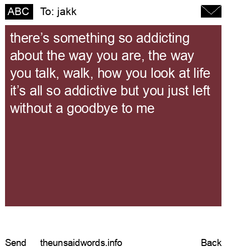 unsent message to jakk