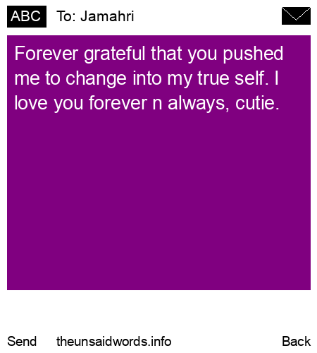 unsent message to Jamahri