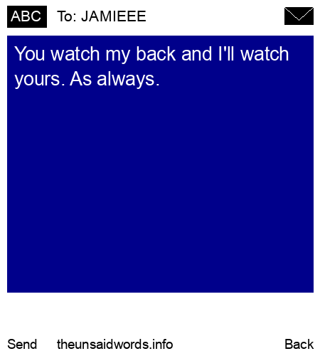 unsent message to JAMIEEE