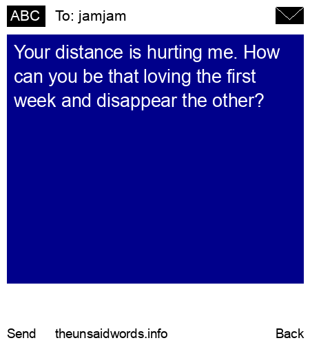 unsent message to jamjam