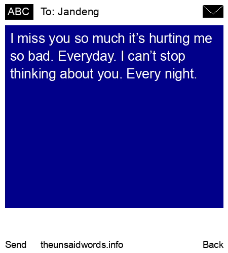 unsent message to Jandeng