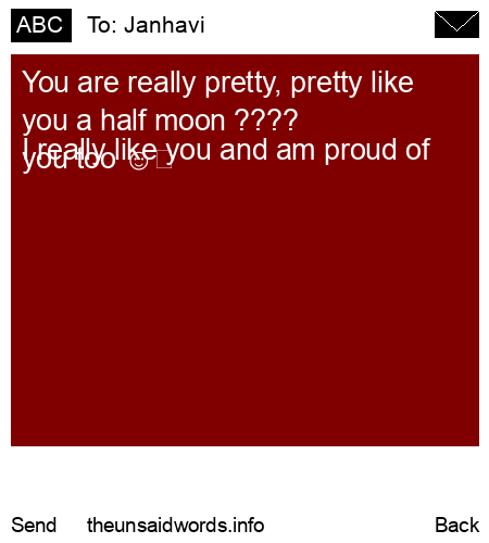 unsent message to Janhavi