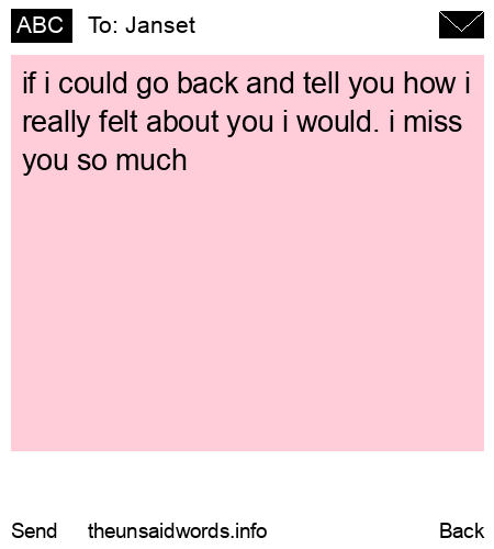 unsent message to Janset