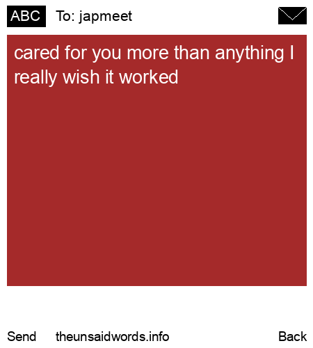 unsent message to japmeet