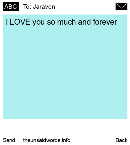 unsent message to Jaraven