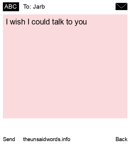 unsent message to Jarb