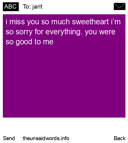 unsent message to jarit