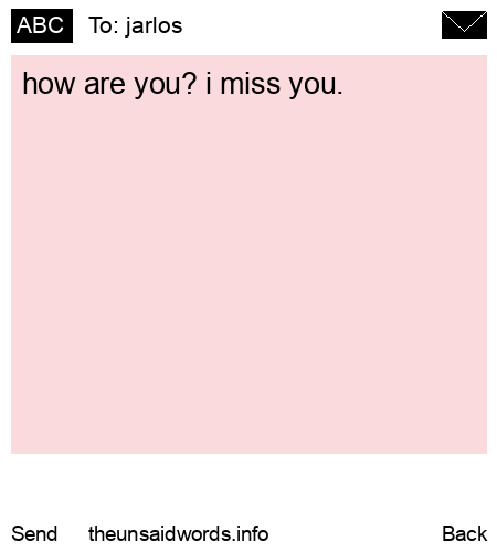unsent message to jarlos