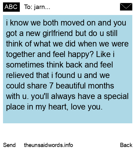 unsent message to jarn...