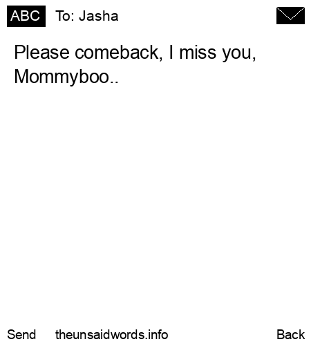 unsent message to Jasha