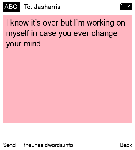 unsent message to Jasharris