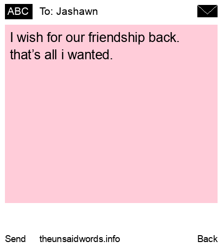 unsent message to Jashawn