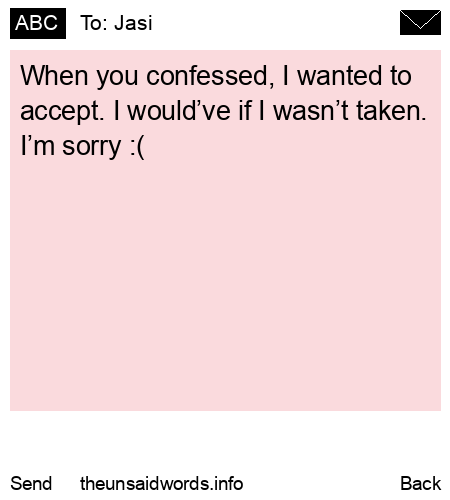 unsent message to Jasi