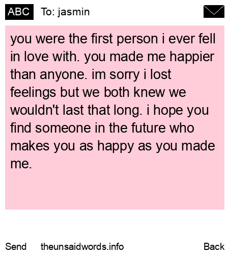 unsent message to jasmin