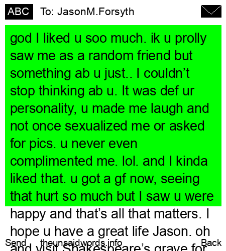 unsent message to JasonM.Forsyth