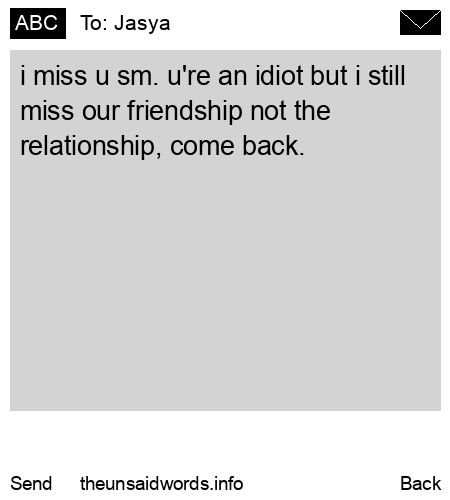 unsent message to Jasya 