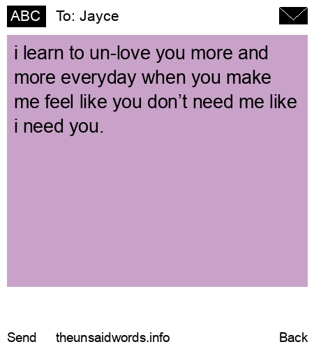 unsent message to Jayce