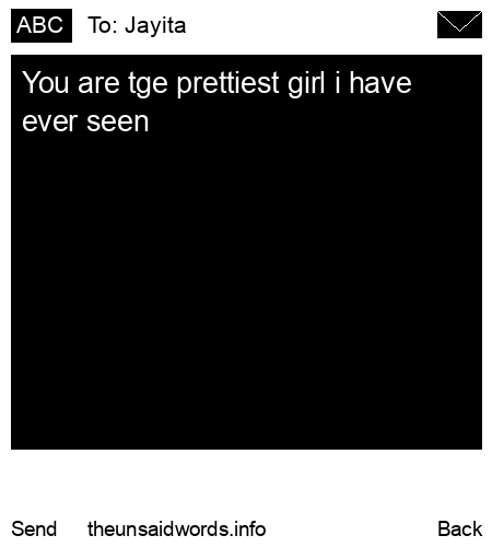 unsent message to Jayita