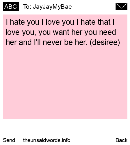 unsent message to JayJayMyBae
