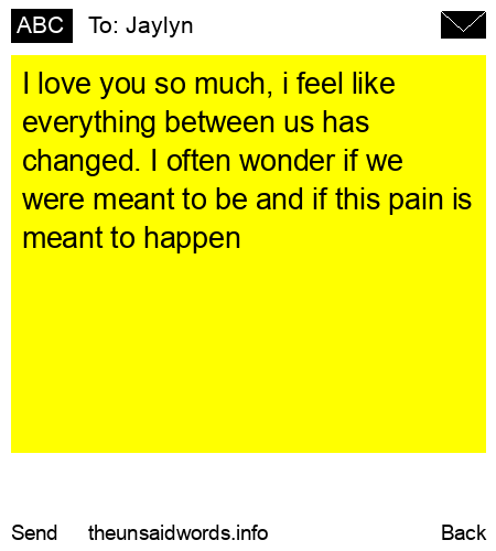 unsent message to Jaylyn