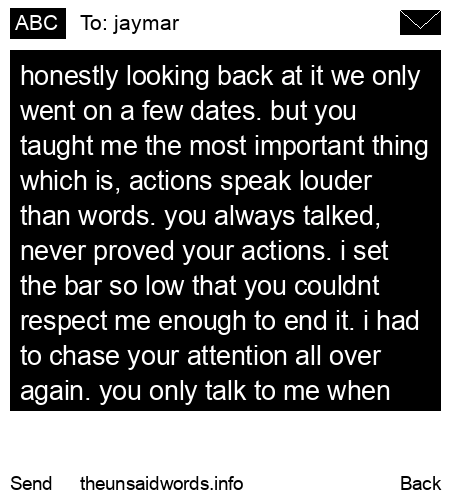 unsent message to jaymar