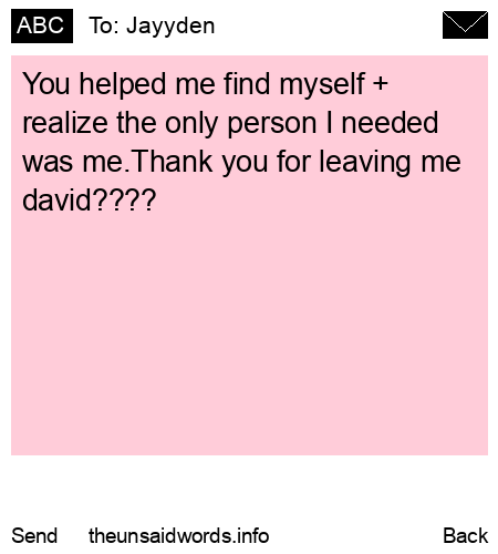 unsent message to Jayyden