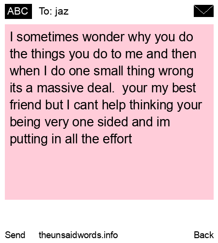 unsent message to jaz