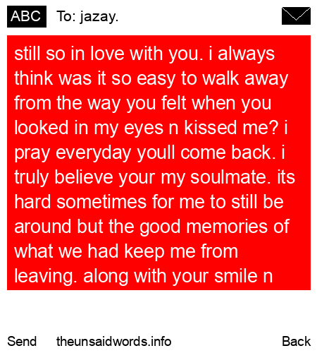 unsent message to jazay.