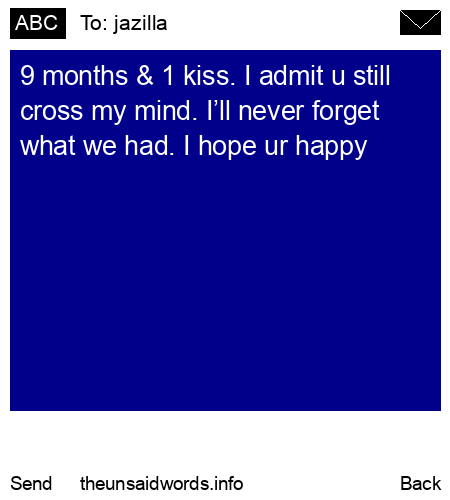 unsent message to jazilla