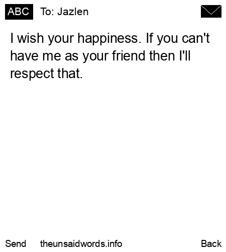 unsent message to Jazlen