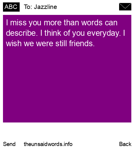 unsent message to Jazzline