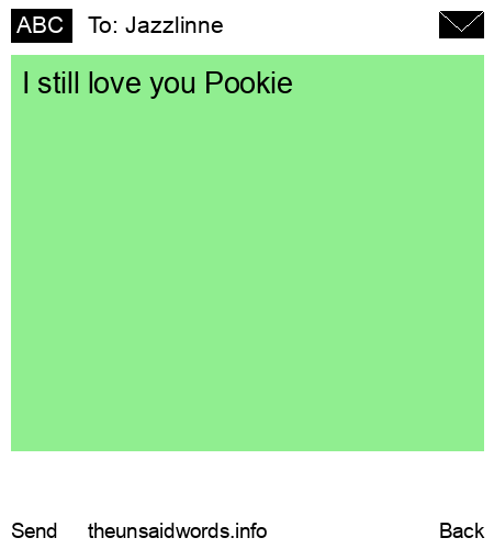 unsent message to Jazzlinne
