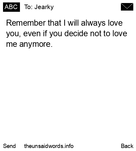 unsent message to Jearky 