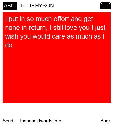 unsent message to JEHYSON