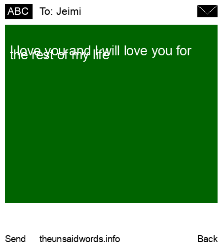 unsent message to Jeimi