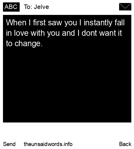 unsent message to Jelve