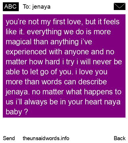 unsent message to jenaya