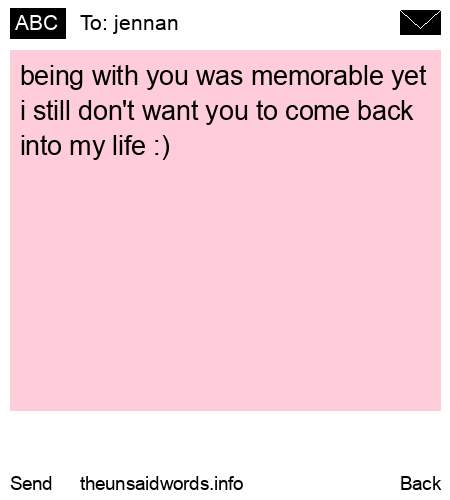 unsent message to jennan