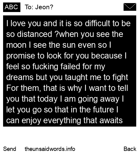 unsent message to Jeon?