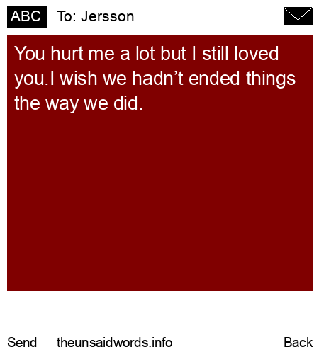 unsent message to Jersson 