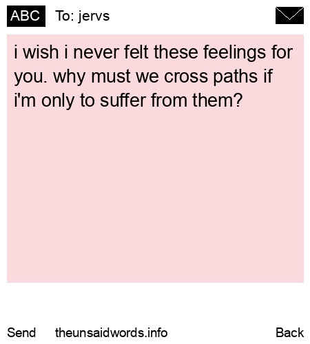 unsent message to jervs